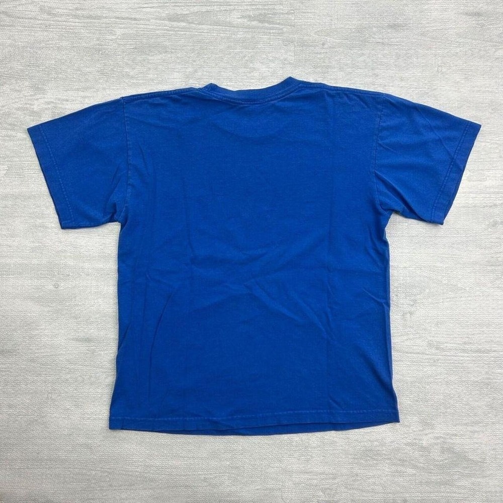 Vintage 90s Yugioh Shirt Blue It's Time To Duel Anime Manga Card Tee - Picture 4 of 5